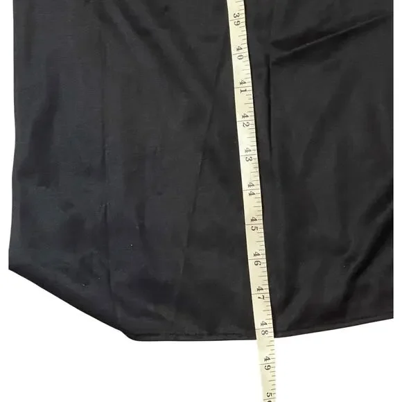 Vintage Private Treasures Black Lace Trim Slip Nightgown Size Medium 1970s - Picture 14 of 14